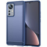 Xiaomi 12 Pro Matte TPU Gel Case With Carbon Fibre Effect