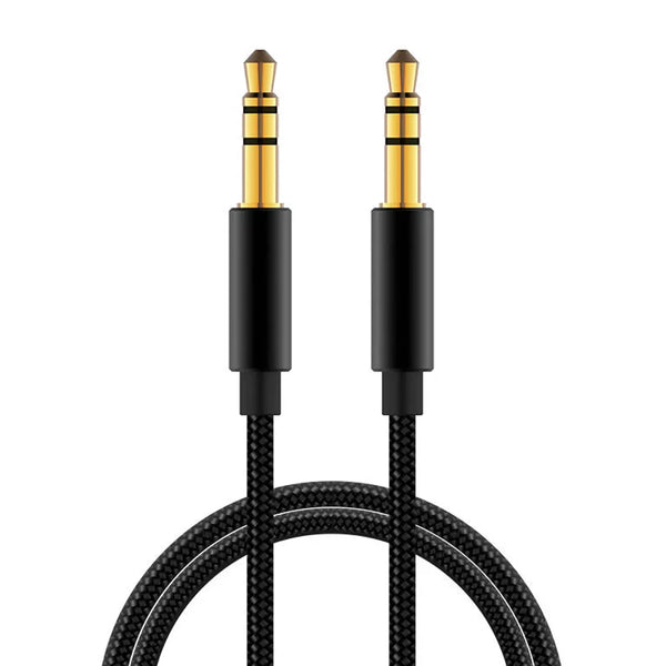 1.0m 3.5mm Braided Stereo Jack Aux Cable