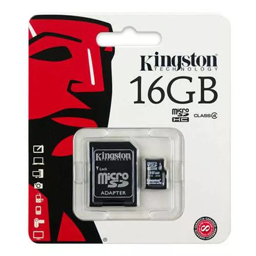 Kingston Micro SD SDHC Memory Card Class 4 16GB