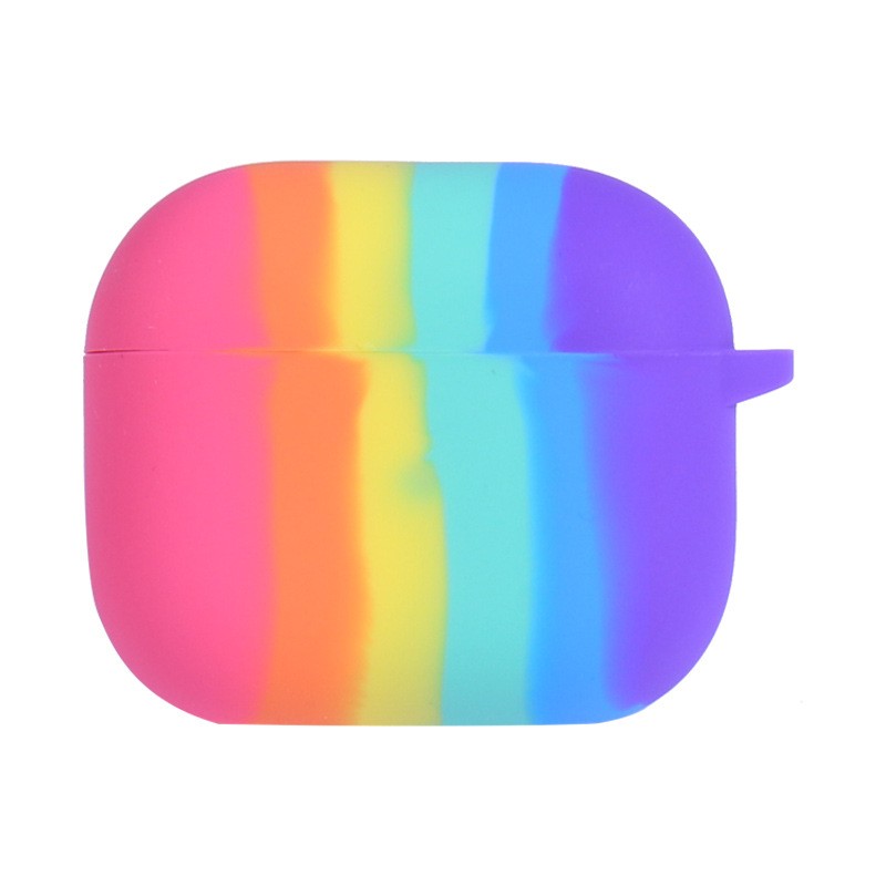 Soft Feel Silicone Case Protective Cover With Buckle For Apple AirPods 3 3rd Gen