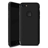 iPhone 7 / 8 Matte Black Cross Pattern TPU Gel Case
