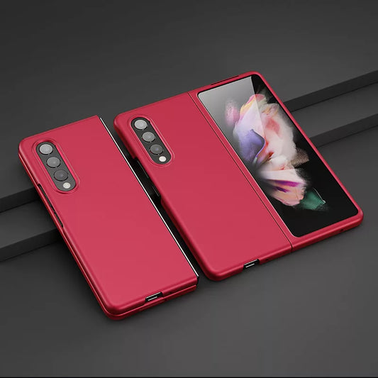 Two Piece Soft Feel PC 360 Protective Shell Case For Galaxy Fold 3