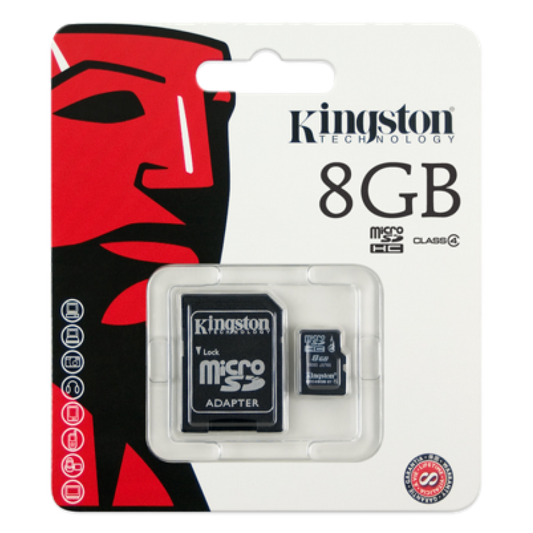 Kingston Micro SD SDHC Memory Card Class 4 8GB