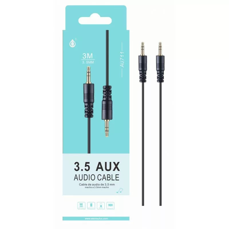 High Quality 3.5mm to 3.5mm 1 Metre Audio Aux Cable - AU711