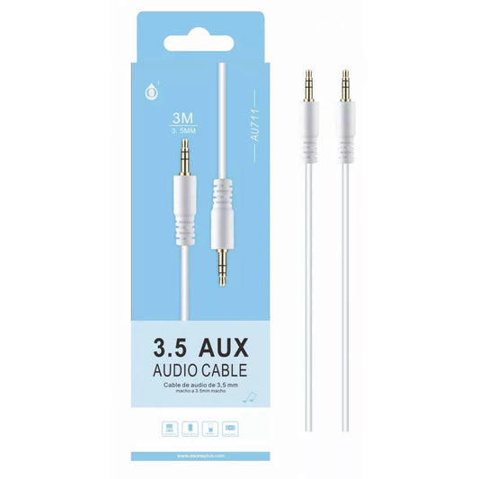 High Quality 3.5mm to 3.5mm 1 Metre Audio Aux Cable - AU711