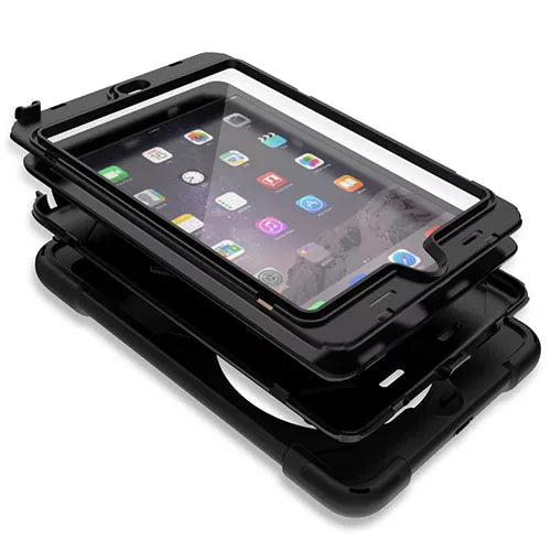 iPad Mini 1/2/3 Heavy Duty Shockproof Case With Swivel Stand Strap