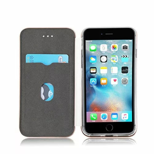 Slim Fitting Fashion Wallet Case With Magnetic Closing & Glitter Effect