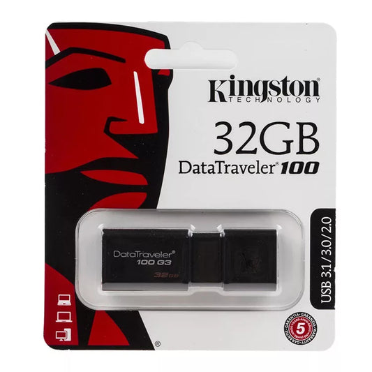 Kingston DataTraveler 100 32GB USB 3.2 Flash Stick Pen Memory Drive
