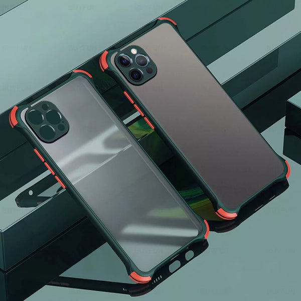 Corner Shockproof Absorbant Matte Finish Raised Camera Area Cover For iPhone 13 Series