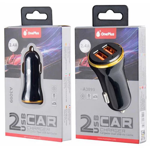 High Quality 2.4A Twin USB Port Car Charger A3099