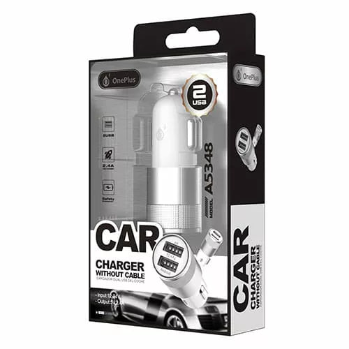 High Quality 2.4A Twin USB Port Car Charger
