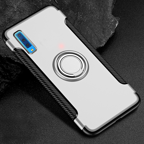 Samsung Galaxy A50 Hybrid Dual-Layer Armor Case With Magnetic Ring Stand