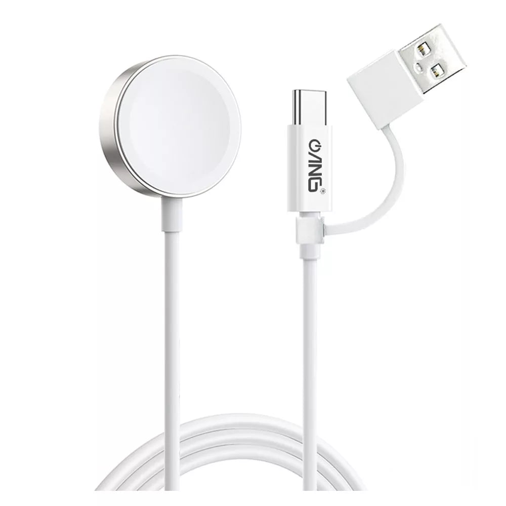 For Apple Watch ANG Magnetic 2-in-1 USB Charging Cable