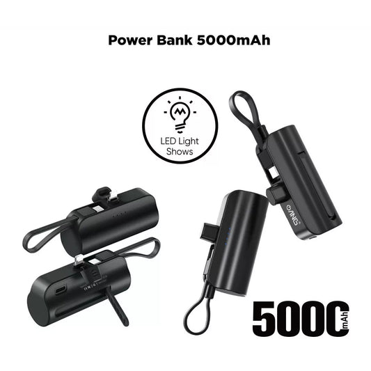 ANG G99T 5000mAh Portable Power Bank With USB-C & For iPhone / iPad