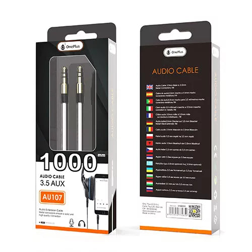High Quality 3.5mm to 3.5mm 1 Metre Audio Aux Cable - AU107