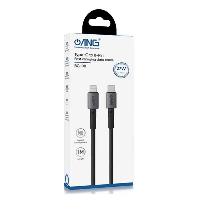 Nylon Braided USB-C Lightning 1M 27W USB Fast Charge / Sync Cable