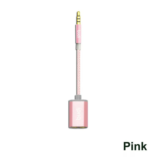 budi Aluminium Shell 25cm AUX Splitter - Pink