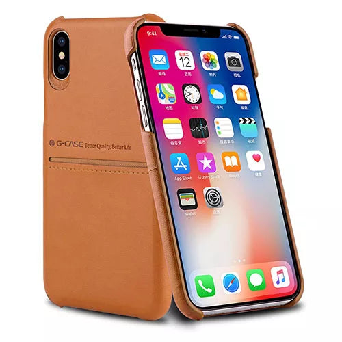 G-Case Cardcool Series Premium PU Leather Case With Card Slot - iPhone X / XS