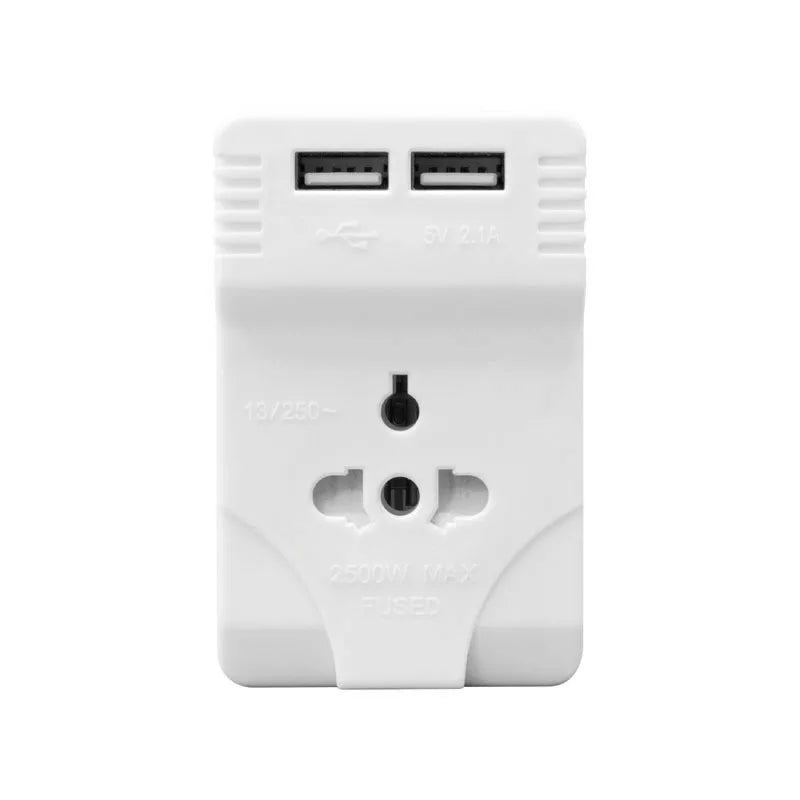 Daewoo UK Visitor Travel Adapter With 2 USB Ports