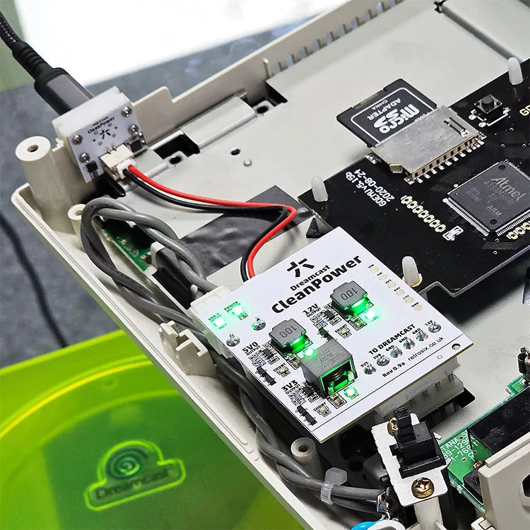 Sega Dreamcast CleanPower USB-C Power Modification
