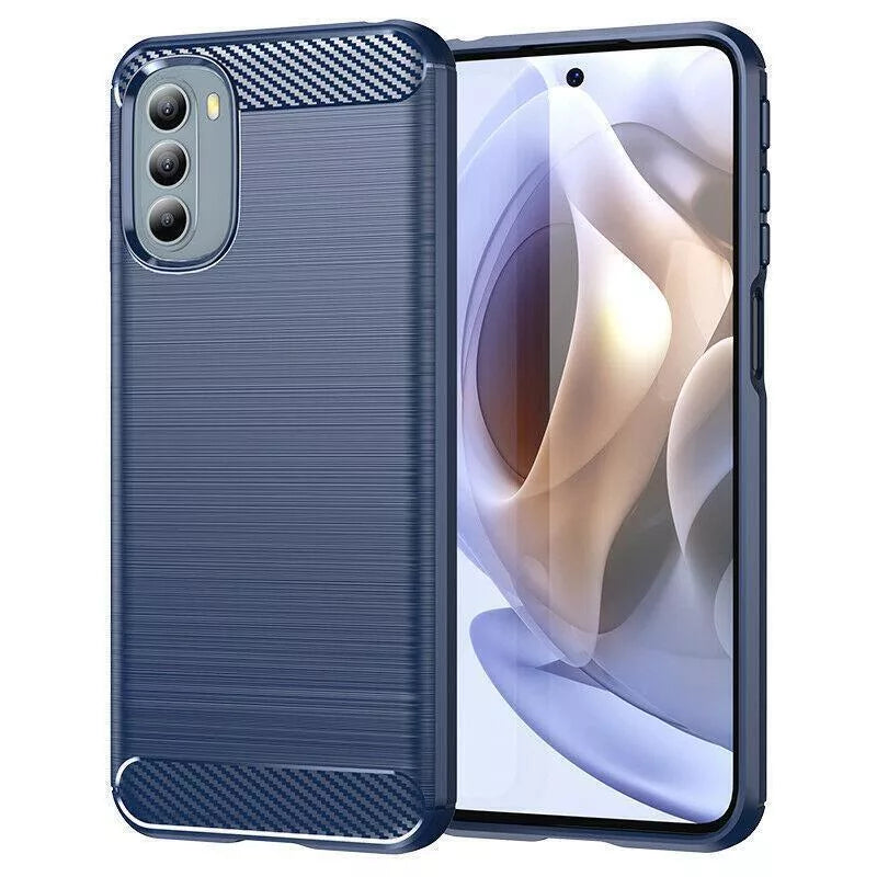 Nokia G60 Matte Shockproof TPU Gel Case With Carbon Fibre Effect