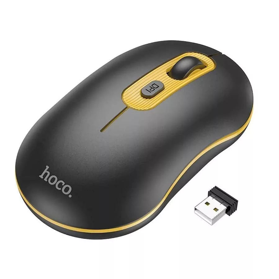 Hoco 2.4 GHz Wireless Business Mouse With Scroll Wheel – Black