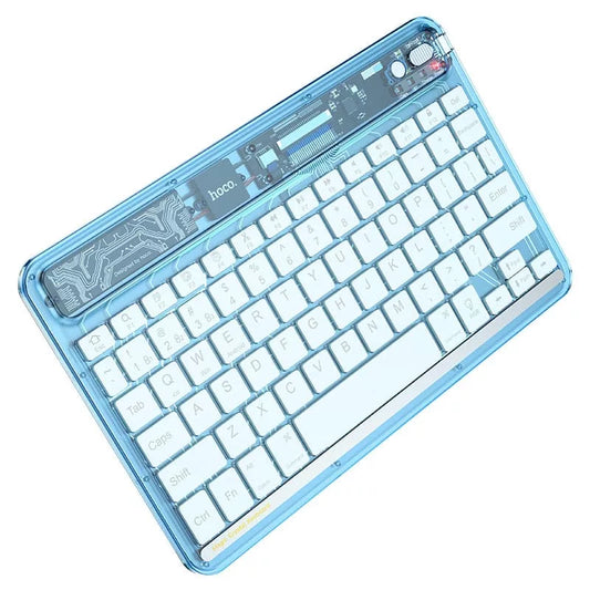 Hoco Wireless Transparent Bluetooth Keyboard With Coloured LED's