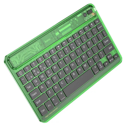 Hoco Wireless Transparent Bluetooth Keyboard With Coloured LED's
