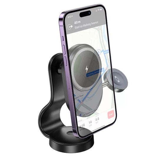 Hoco Magnetic 2-in-1 Wireless Fast Charging Car Holder