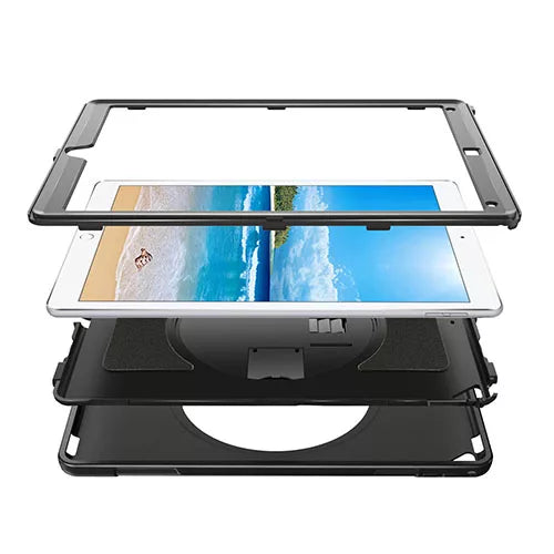 iPad Pro 10.2 7th Gen Heavy Duty Shockproof Case With Swivel Stand & Strap