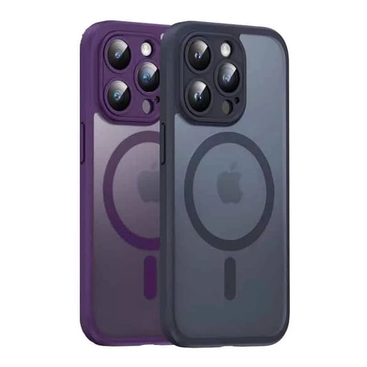 For All iPhone 15 Models Frosted Magnetic Charging Case