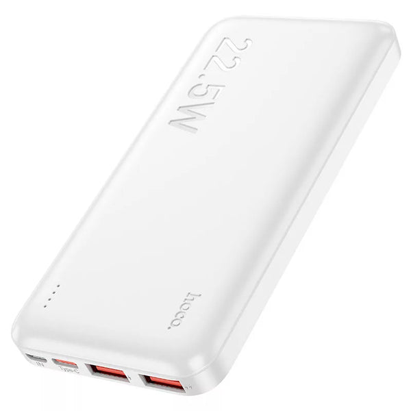 Hoco Ultra-Thin Fast Charging Power Bank Charger 10000mAh 22.5W – White