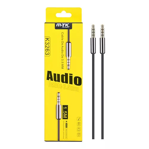 High Quality 3.5mm to 3.5mm 1.5 Metre Audio Aux Cable - K3263