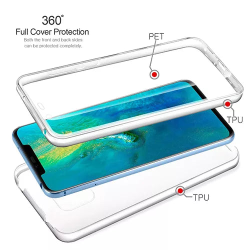 Huawei Mate 20 Lite 360º PC TPU Full Case With Protective Screen Cover