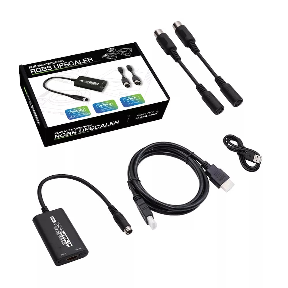 SEGA Mega Drive 1 2 / SNK NEO GEO HDMI Converter RGBS Upscaler