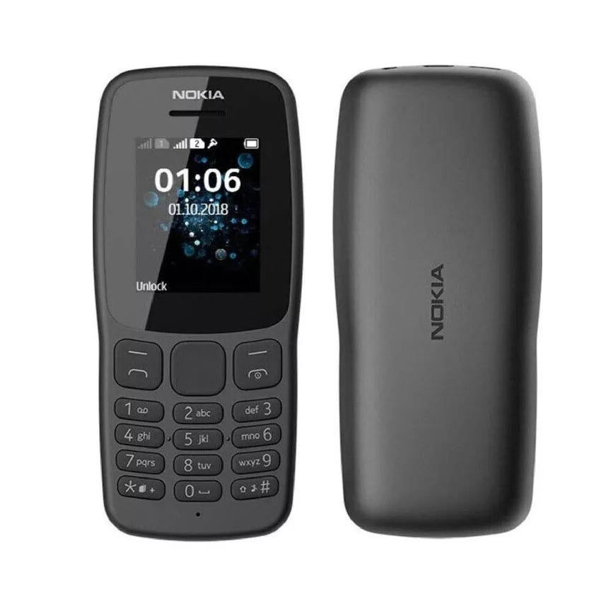 Nokia 106 Edition Dual Sim Unlocked Mobile Phone - Black
