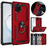 Samsung Galaxy Note 10 Lite Hybrid Dual-Layer Armour Case With Magnetic Ring Stand