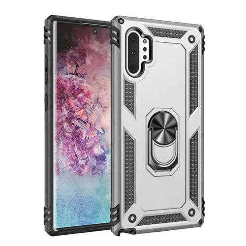 Samsung Galaxy Note 10 Plus Hybrid Dual-Layer Armour Case With Magnetic Ring Stand