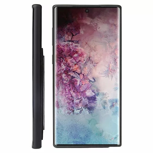 Samsung Galaxy Note 10 PU Leather Back Case With Card Holder Stand