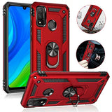 Huawei P Smart 2020 Hybrid Dual-Layer Armour Case With Magnetic Ring Stand