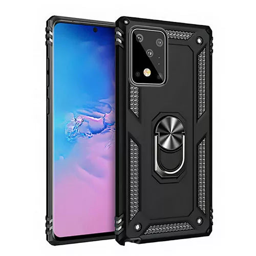 Samsung Galaxy S20 Ultra Hybrid Dual-Layer Armour Case With Magnetic Ring Stand