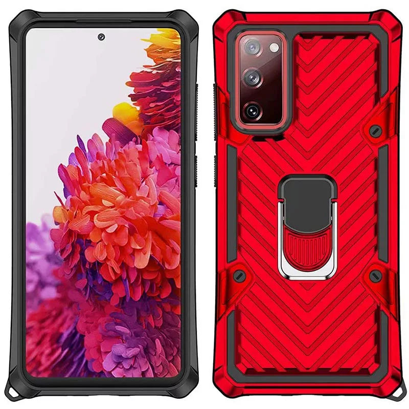 Samsung Galaxy S21 Series Hybrid Dual-Layer Armour Case With Magnetic Ring Stand