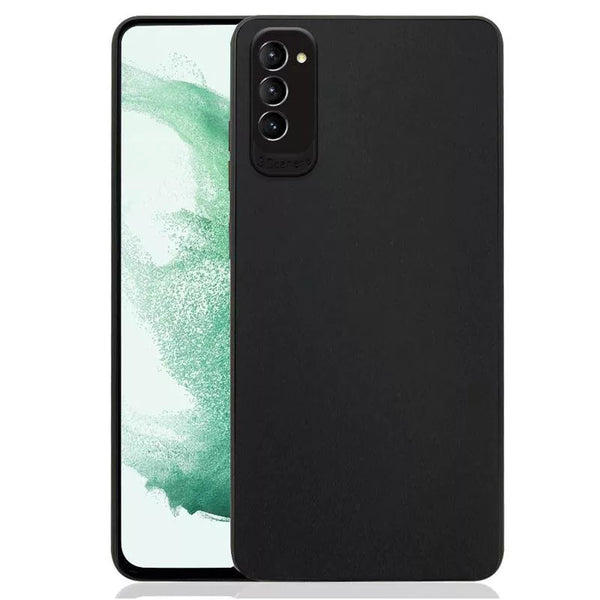 Samsung Galaxy S23 Series Matte Black Soft Feel TPU Gel Case With Camera Cover