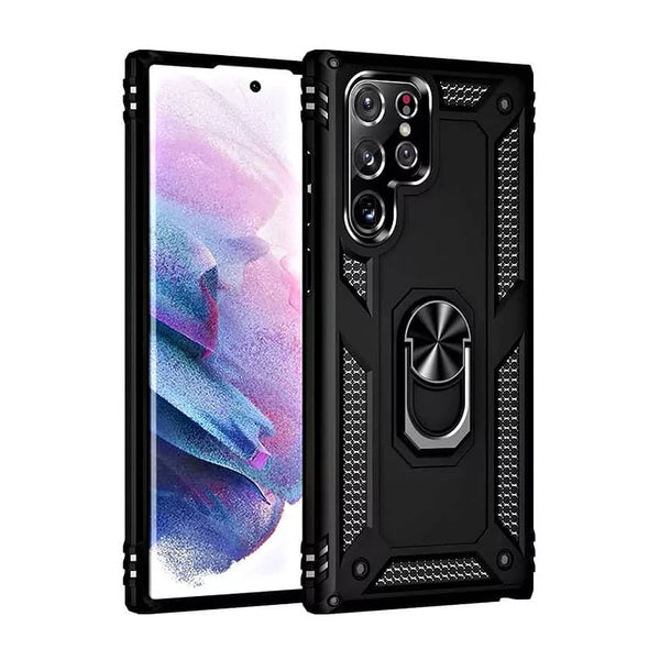 Samsung Galaxy S24 Hybrid Dual-Layer Armour Magnetic Ring Stand Case
