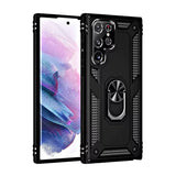 For All Samsung Galaxy S24 Hybrid Dual-Layer Armour Case With Magnetic Ring Stand
