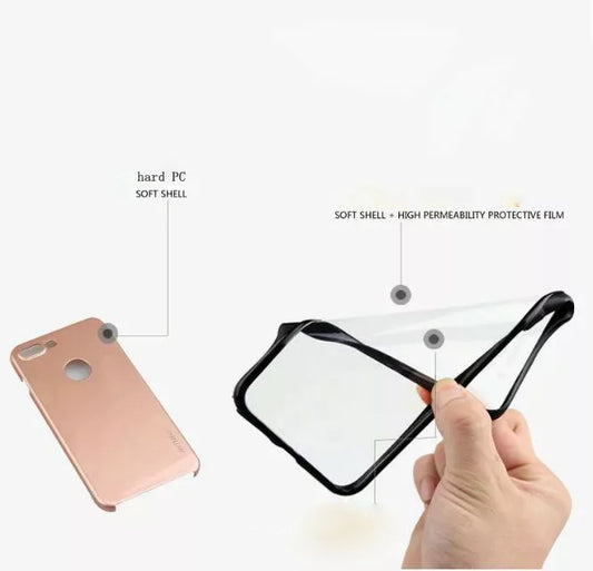 iPhone 7 / 8 Hard Hybrid PC TPU Gel Case With Protective Screen Film