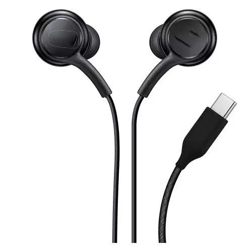 Type-C Nylon Braided Headset / Handsfree - Black