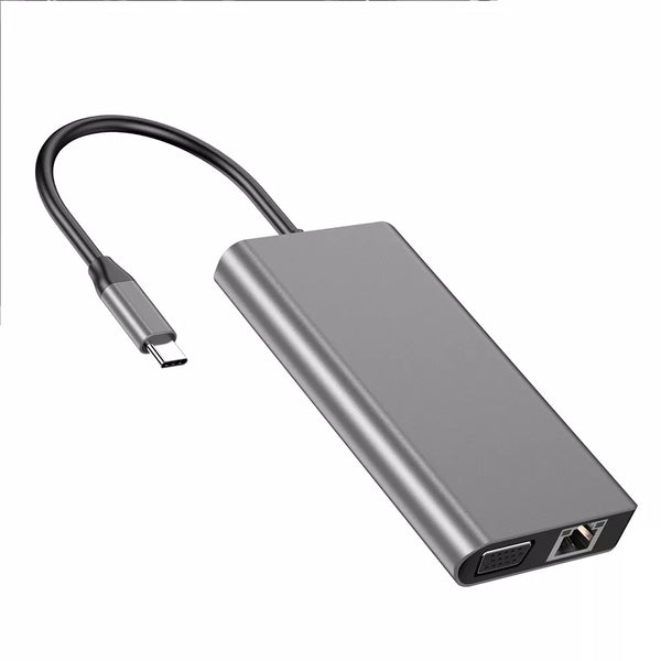 8 in 1 Type-C Multi Function Adapter / Dock Station