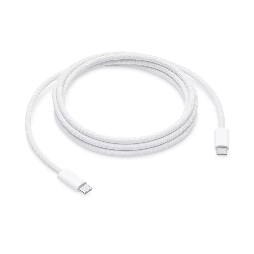 For Apple iPhone 15 , iPad Pro, Macbook 240W 2M Woven USB-C to USB-C Charge Cable - OEM Pulled