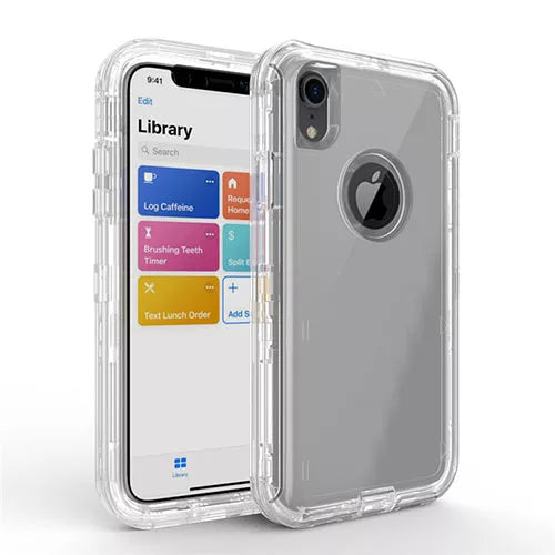 iPhone Heavy Duty Transparent Rugged Shockproof Defender Case